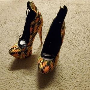 Multicolored Stiletto Pump